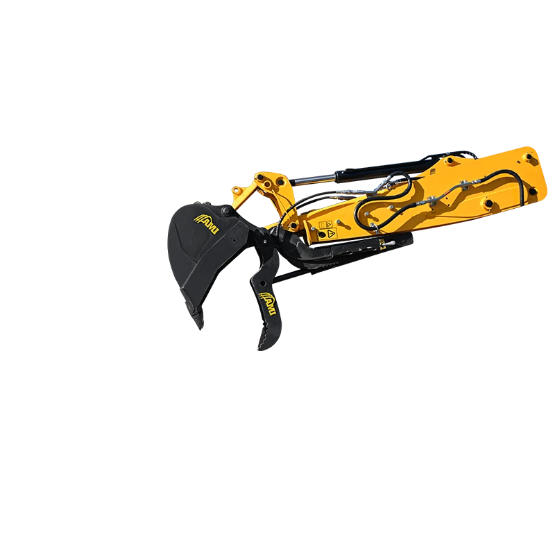 AMI Attachments Inside Extendible Dipper Stick Hydraulic Thumb