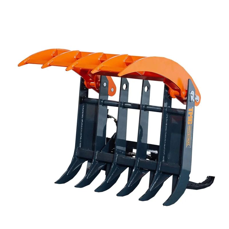 TMG Industrial TMG Mini Skid Steer Root Rake Grapple