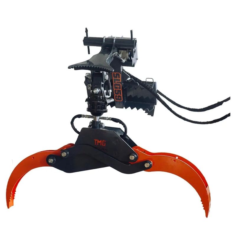 TMG Industrial TMG Mini Skid Steer Rotating Log Grapple