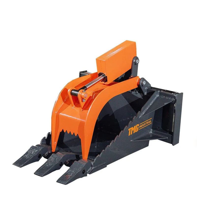 TMG Industrial TMG Mini Skid Steer Stump Bucket Grapple